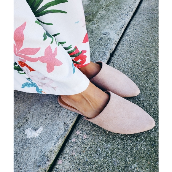 Price firm!The Marcy// warm taupe mule flat - Picture 4 of 5